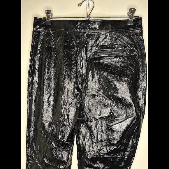 Urban Outfitters Silence + Noise patent faux patent leather pants sz 6 - Picture 5 of 6